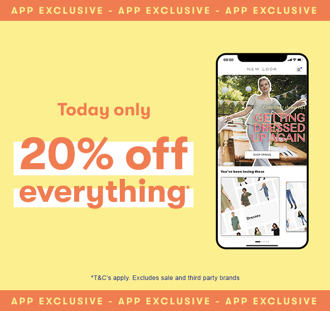 20% Off Everything App Flash