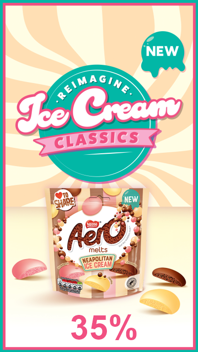 Aero melts - Neapolitan Ice Cream